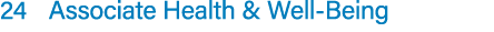 24 Associate Health & Well Being 